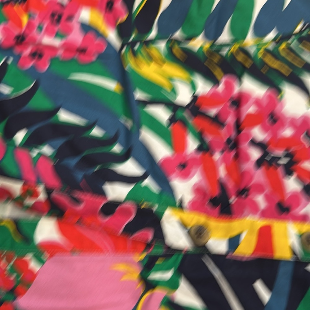 J. Crew Tropical Floral Maxi Dress - Pink, Yellow, Green - Picture 10 of 14